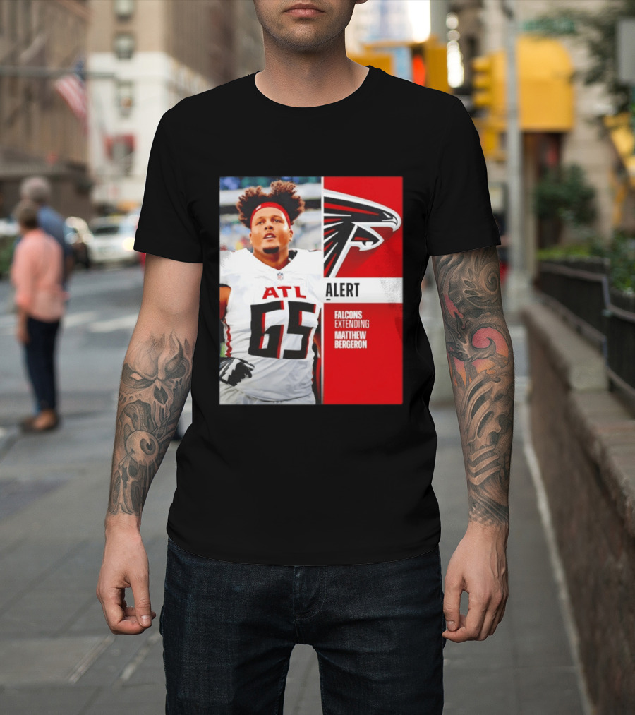 Atlanta Alert Falcons Extending Matthew Bergeron 2026 Season T-Shirt