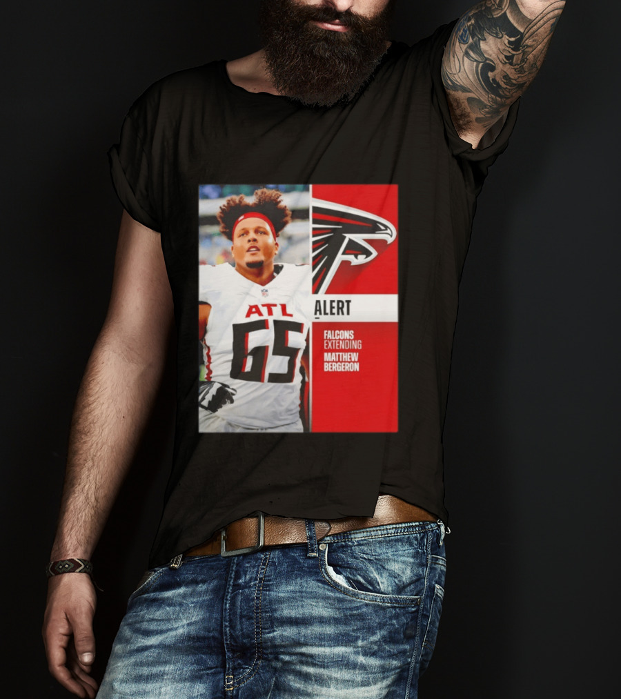 Atlanta Alert Falcons Extending Matthew Bergeron 2026 Season T-Shirt