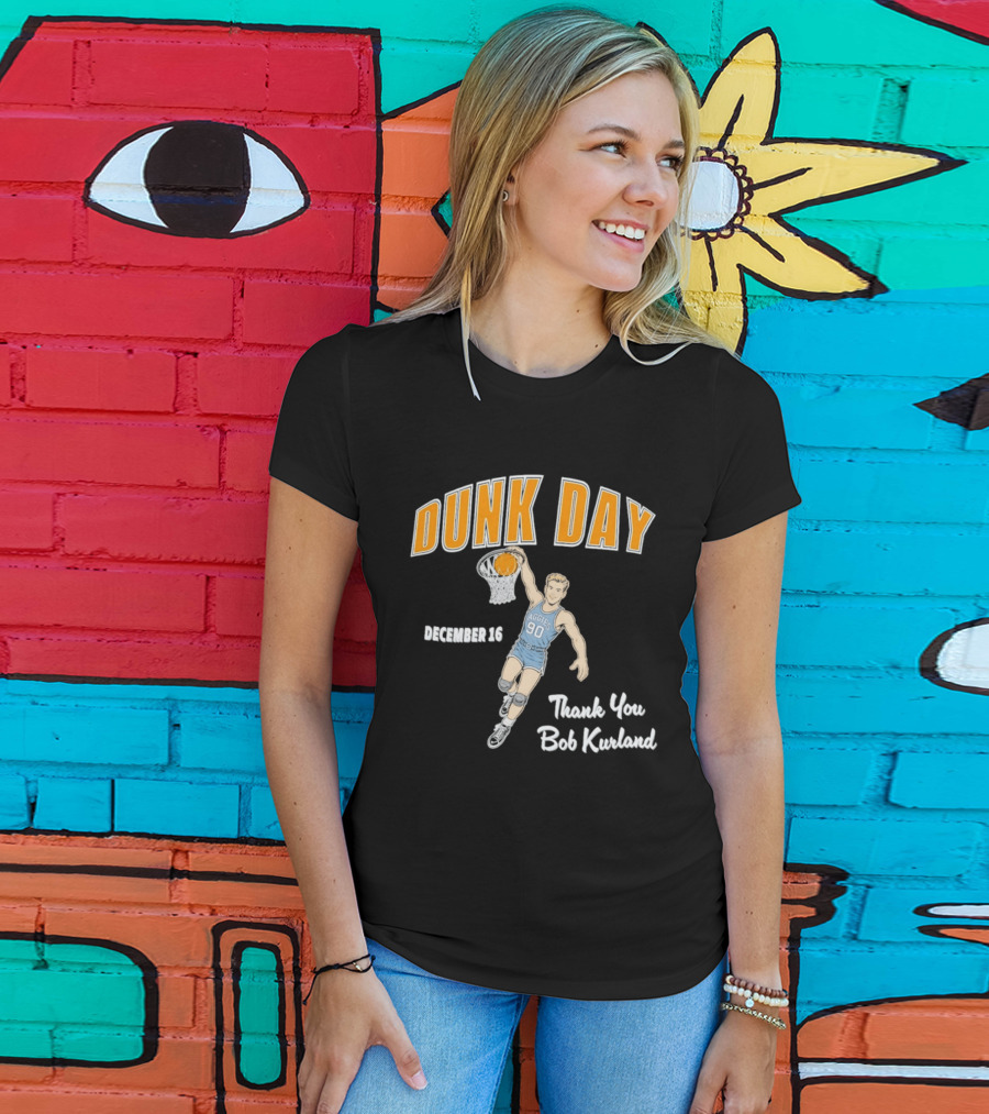 Dunk Day December 16 Thank You Bob Kurland Basketball Aggies 90 T-Shirt