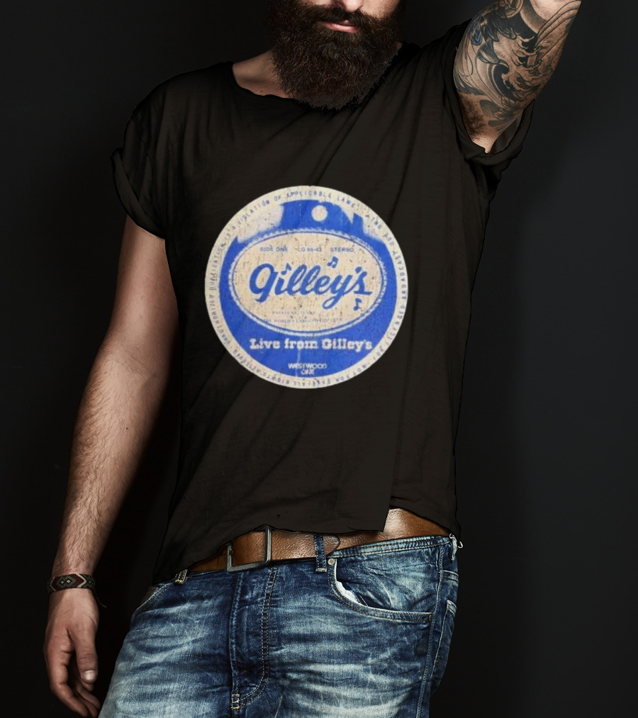 Live From Gilley's Pasadena Texas Side One LC 8642 Stereo Westwood One Nite Club T-Shirt