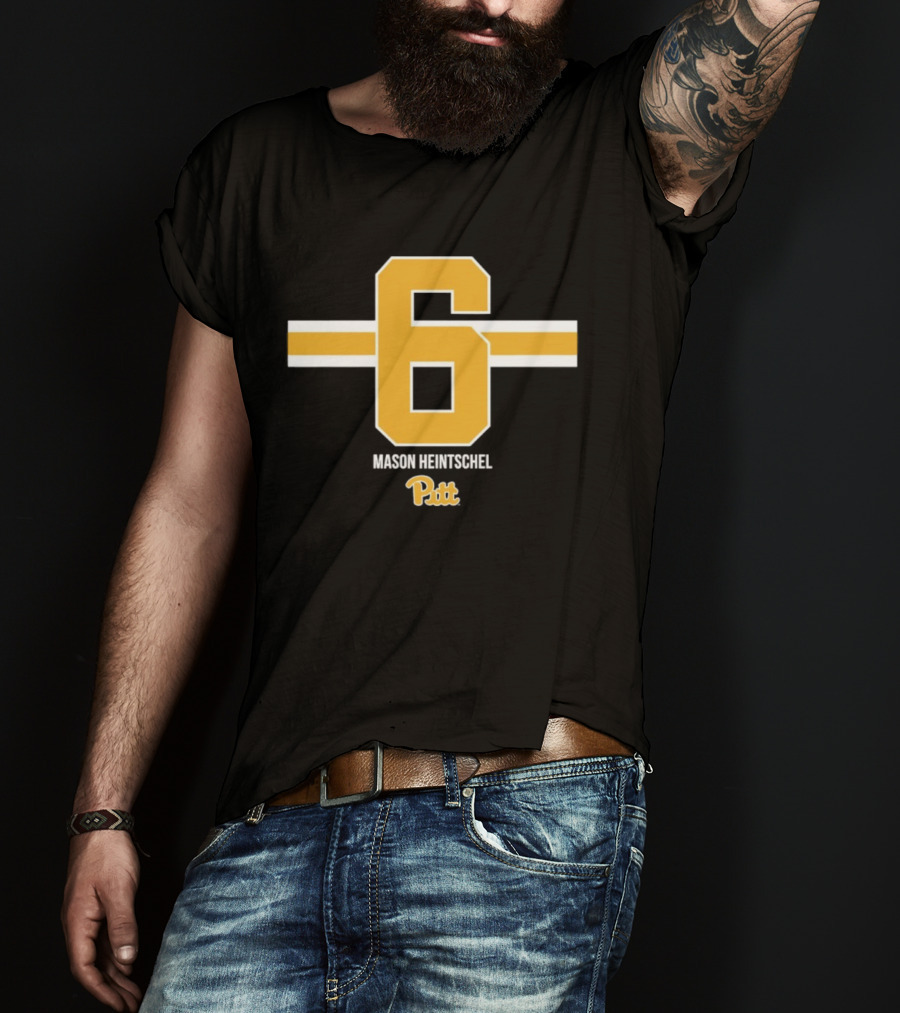 Mason Heintschel 6 Pitt Panthers NCAA Football T-Shirt