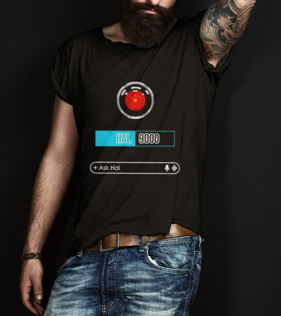 HAL 9000 Interface Ask Hal 2001 A Space Odyssey T-Shirt