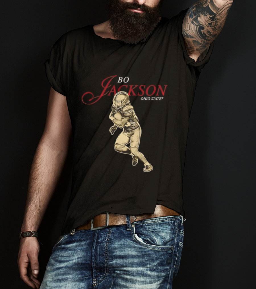 Ohio State NCAA Football Bo Jackson Legacy Pose Star T-Shirt