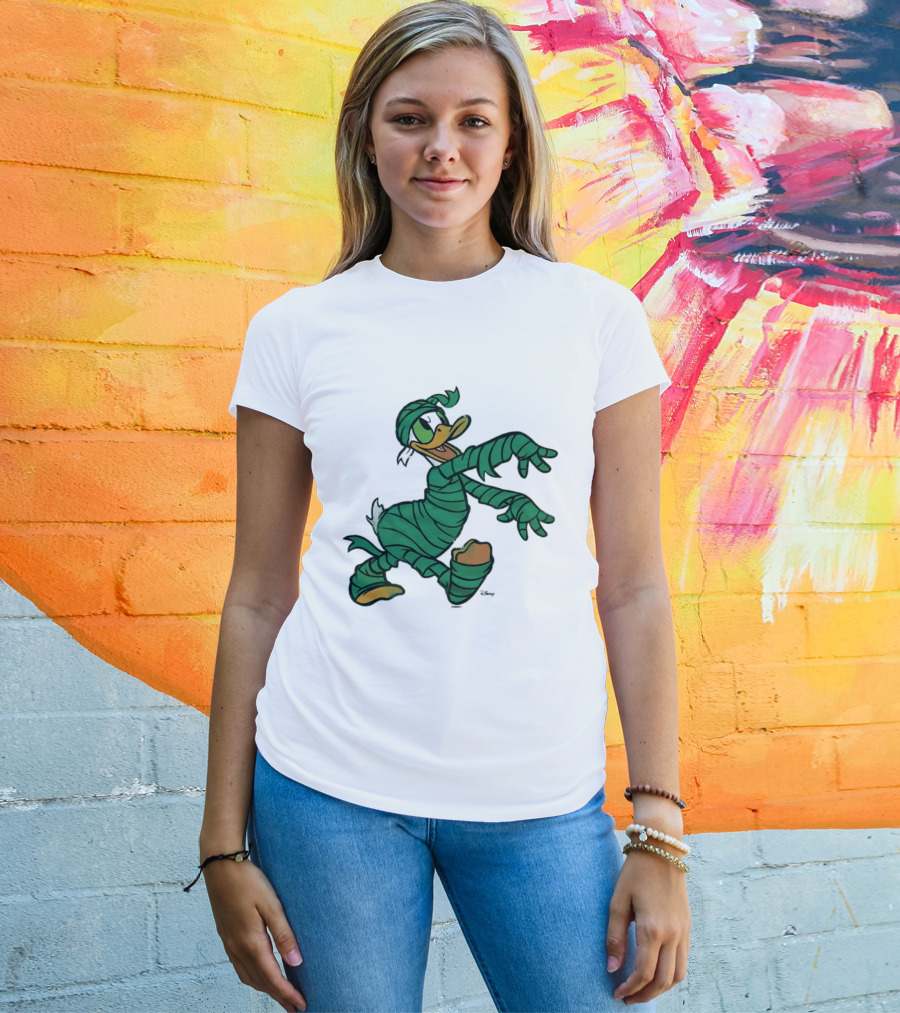 Donald Duck Mummy Costume Halloween Fun T-Shirt