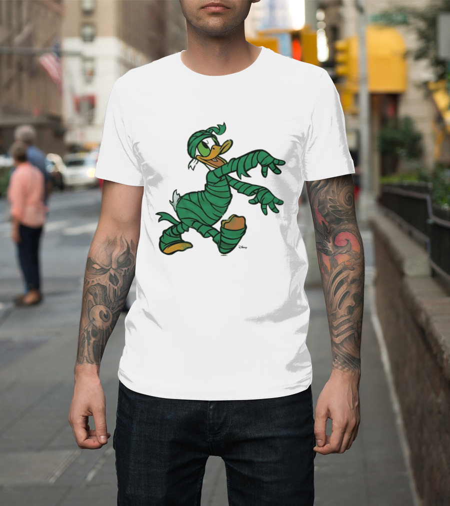 Donald Duck Mummy Costume Halloween Fun T-Shirt