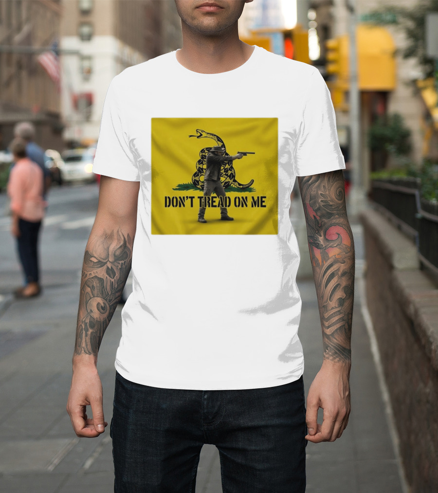 Jordan Salinas Don't Tread On Me Gadsden Flag Cowboy Gun T-Shirt