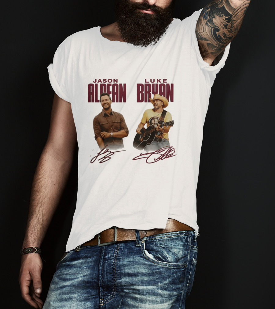 Montana Grizzlies Jason Aldean Luke Bryan Collaboration T-Shirt