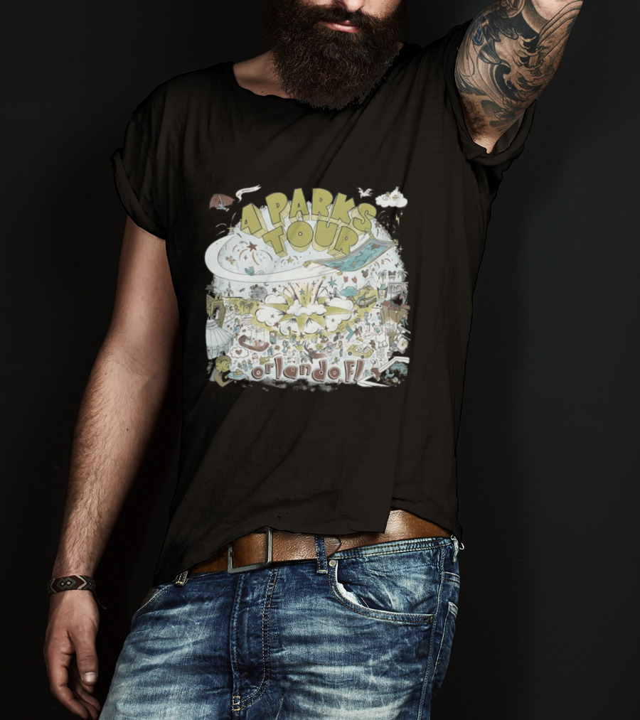 Dookie 4 Parks Tour Orlando FL Colorful Adventure T-Shirt