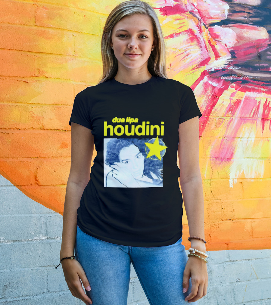 Dua Lipa Houdini Pop Music Radical Optimism Yellow Star T-Shirt