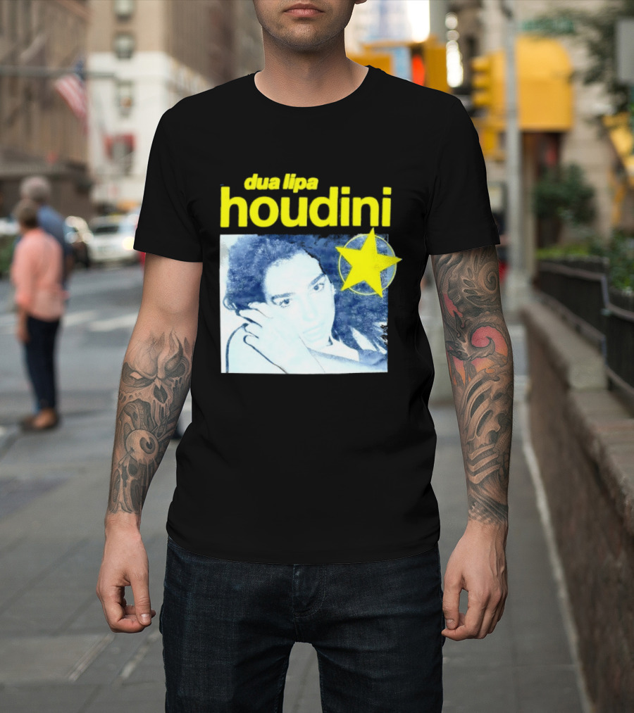 Dua Lipa Houdini Pop Music Radical Optimism Yellow Star T-Shirt
