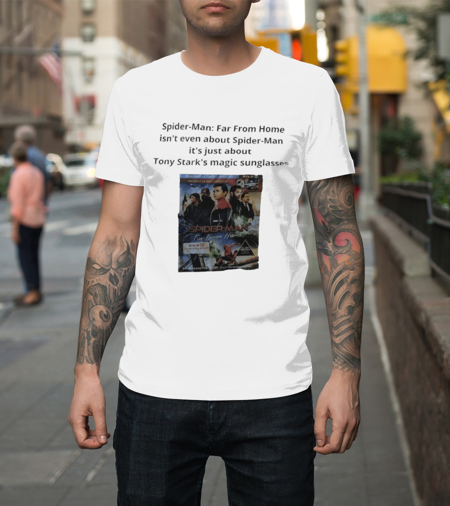 Spider Man Far From Home Magic Sunglasses Includes 48 Page Mini Book T-Shirt