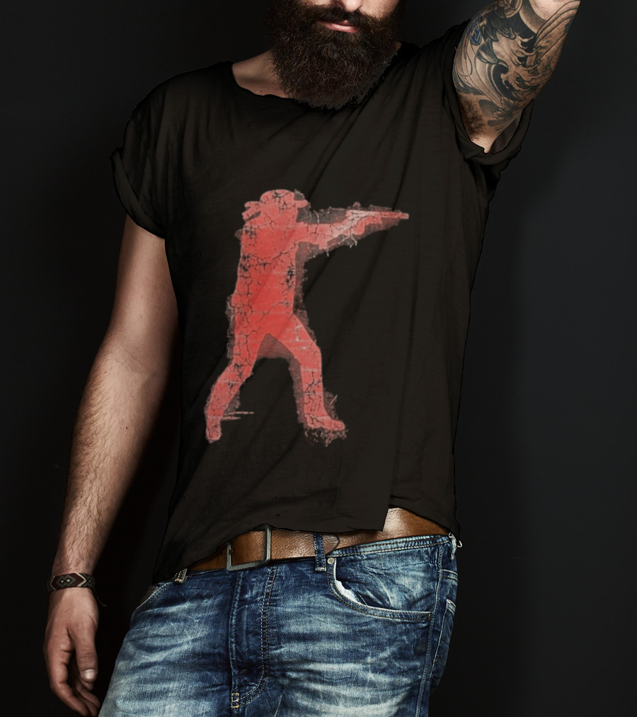 Jordan Salinas Idaho Twin Falls Hero Red Cracked Shooter T-Shirt