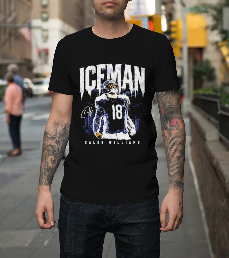 ICEMAN Caleb Williams 18 Chicago Bears T-Shirt