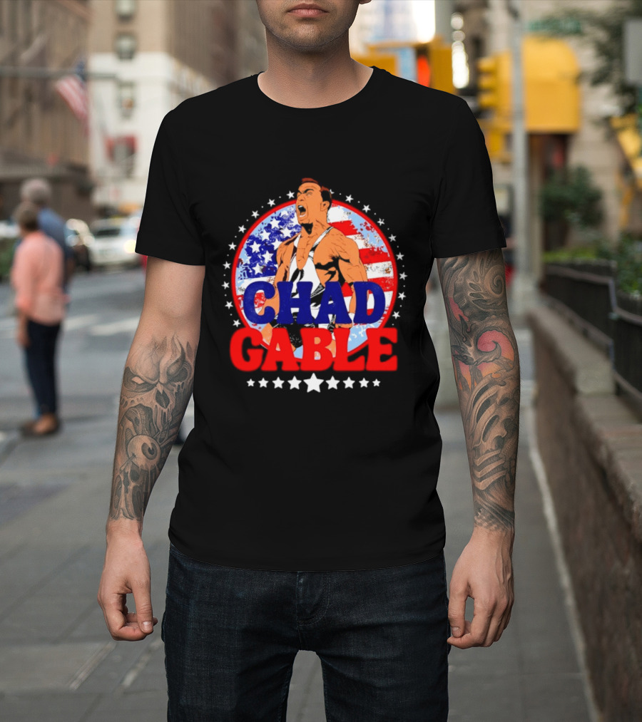 Chad Gable WWE Wrestling American Flag T-Shirt