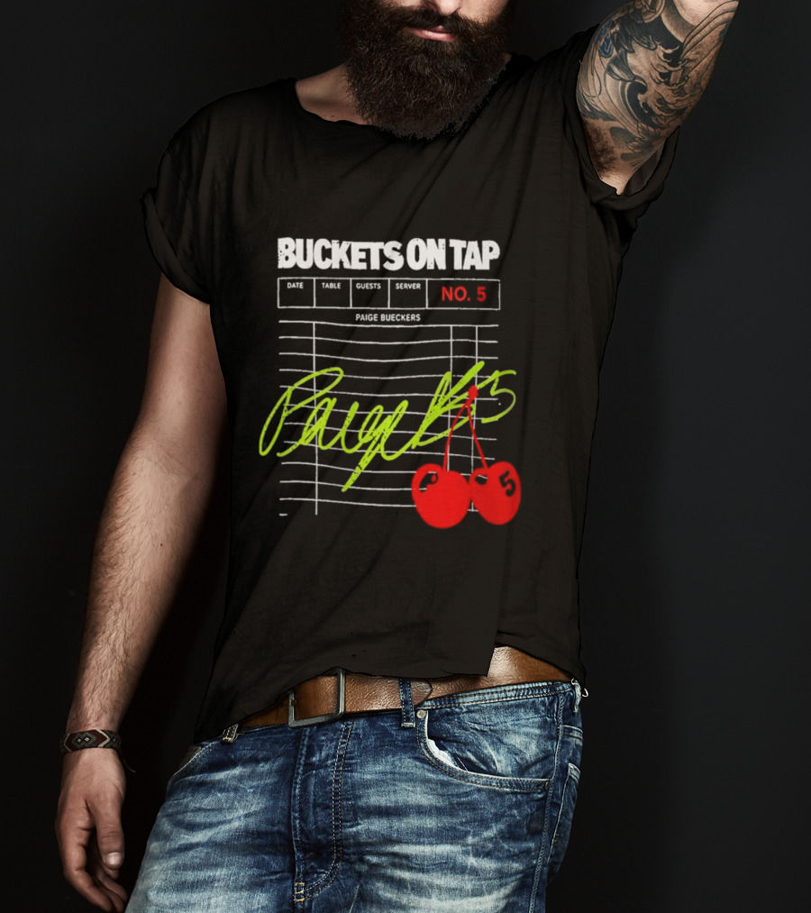 Buckets On Tap Paige Bueckers No. 5 T-Shirt