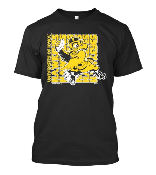University Of Iowa Hawkeyes Mascot Iowa City Retro 1847 T-Shirt