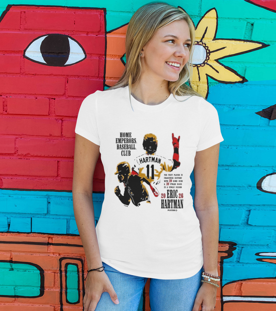 Eric Hartman Rome Emperors Baseball Club 2030 Season T-Shirt