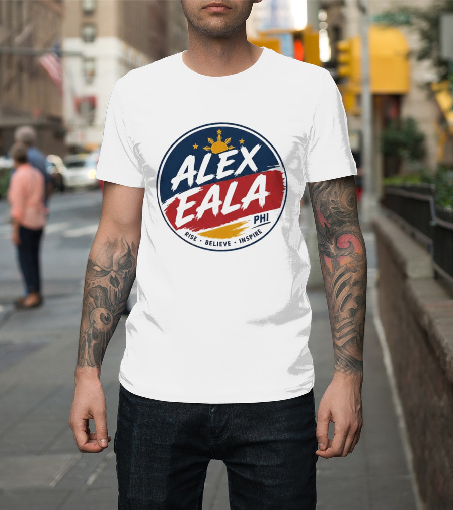 Alex Eala Rise Believe Inspire Philippine Flag Sun Stars T-Shirt