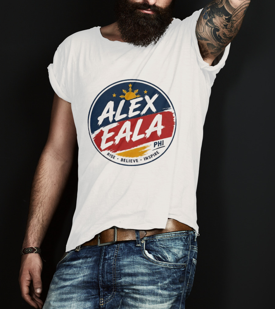 Alex Eala Rise Believe Inspire Philippine Flag Sun Stars T-Shirt