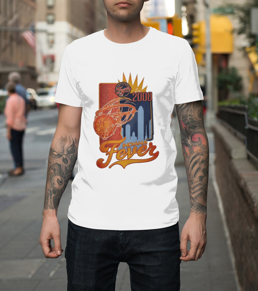 Indiana Fever Est 2000 Basketball Skyline T-Shirt