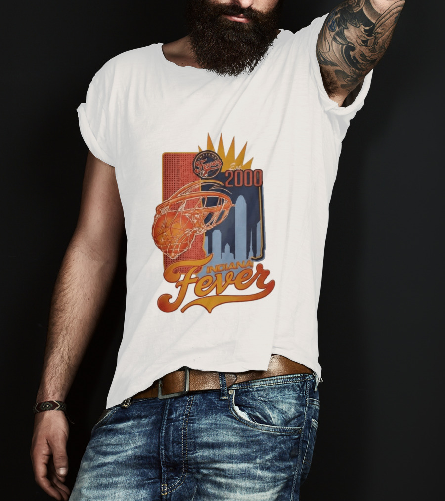 Indiana Fever Est 2000 Basketball Skyline T-Shirt