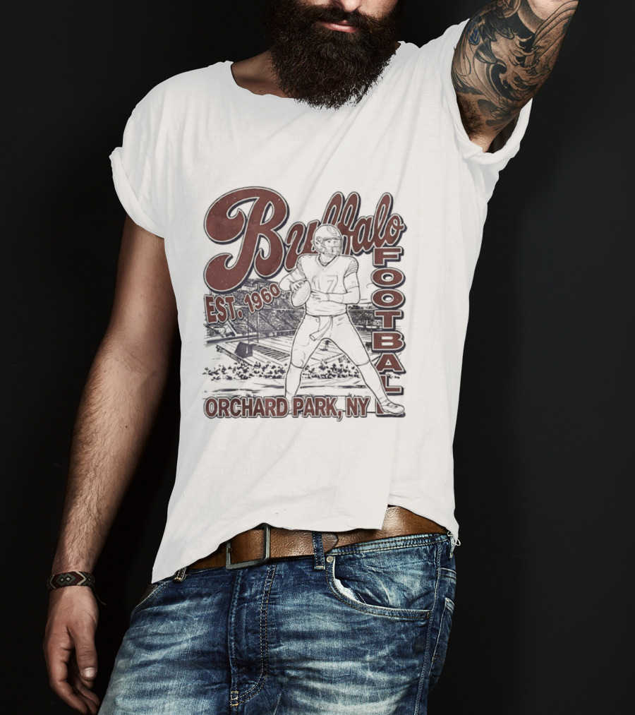 Buffalo Football Est 1960 Josh Allen Orchard Park NY T-Shirt