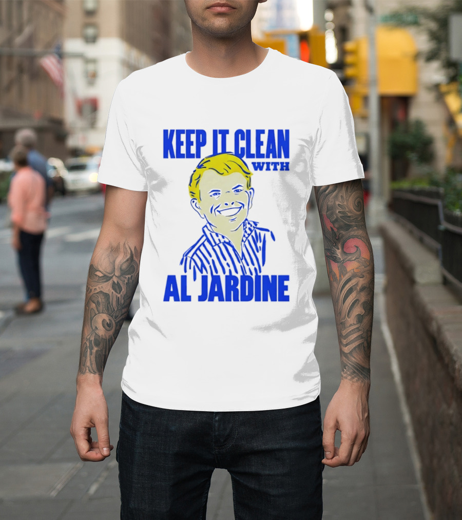 Keep It Clean With Al Jardine Blue Yellow T-Shirt