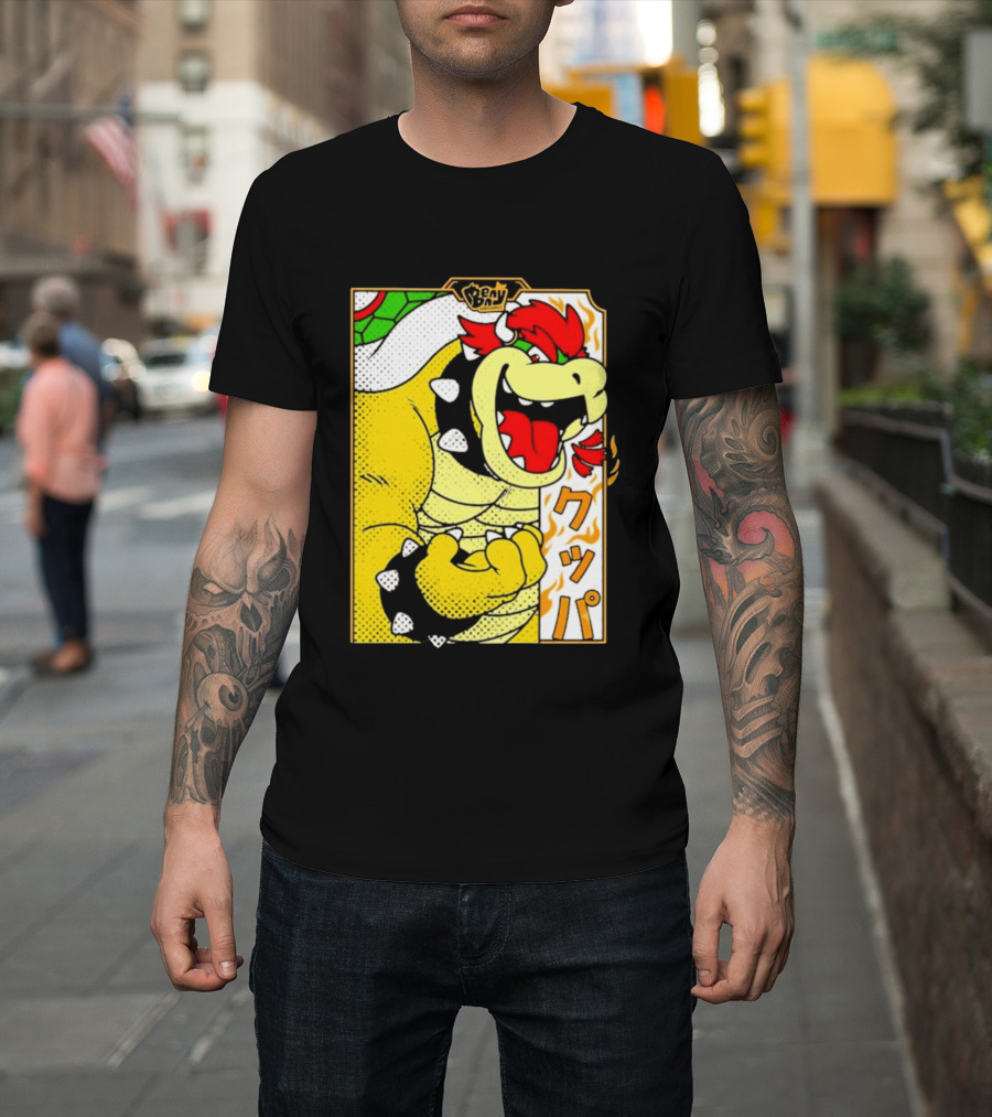 Bowser Japanese Pop Art Comic Style T-Shirt