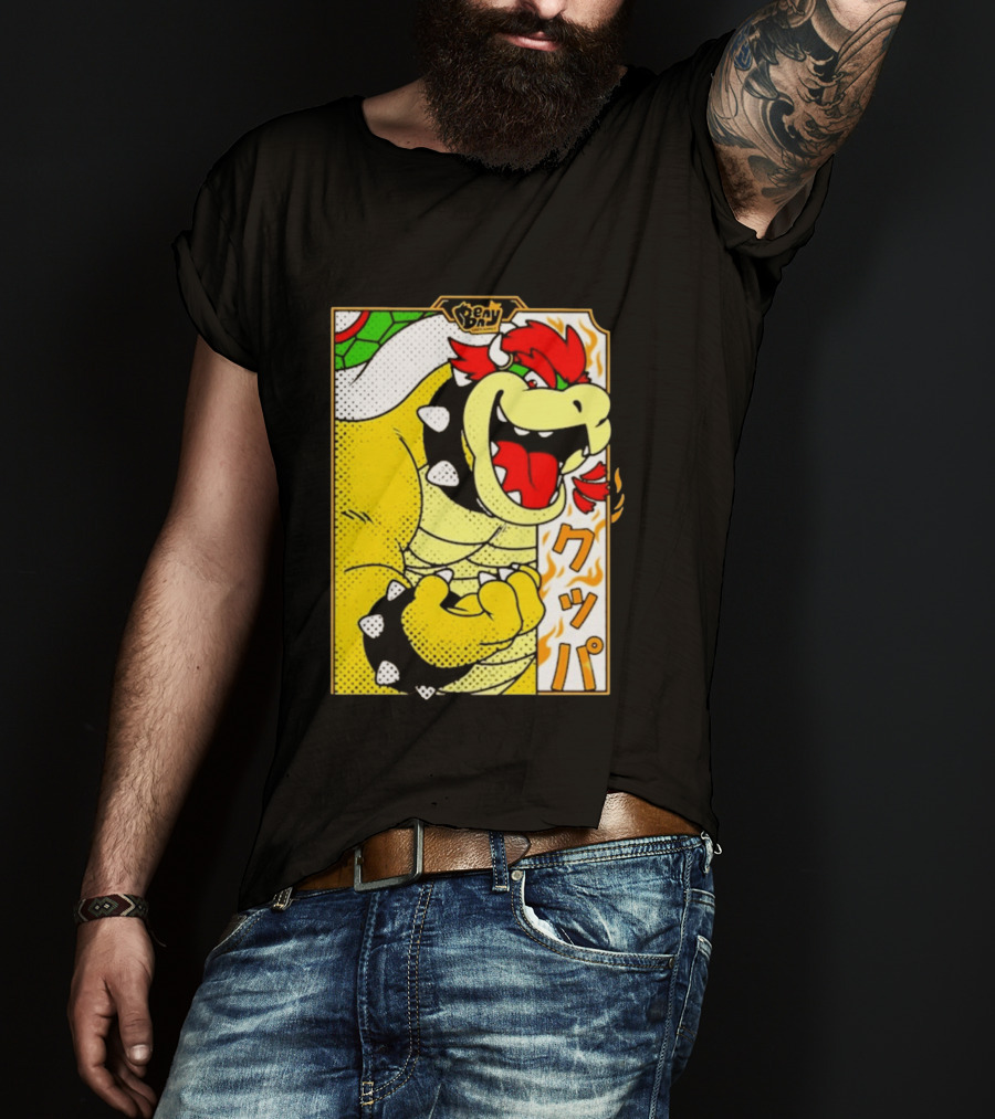 Bowser Japanese Pop Art Comic Style T-Shirt