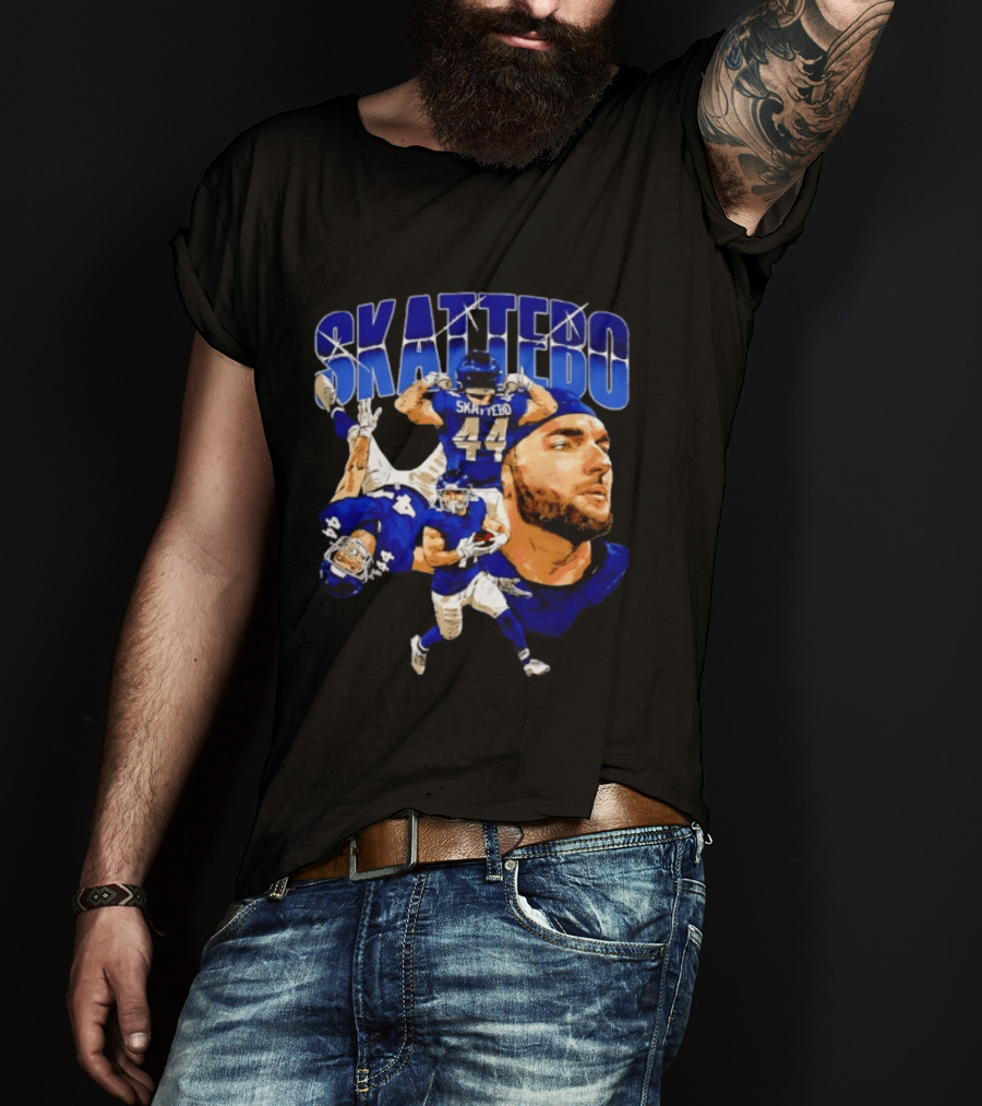 New York Giants Cameron Skattebo 44 Football Player Action Collage T-Shirt