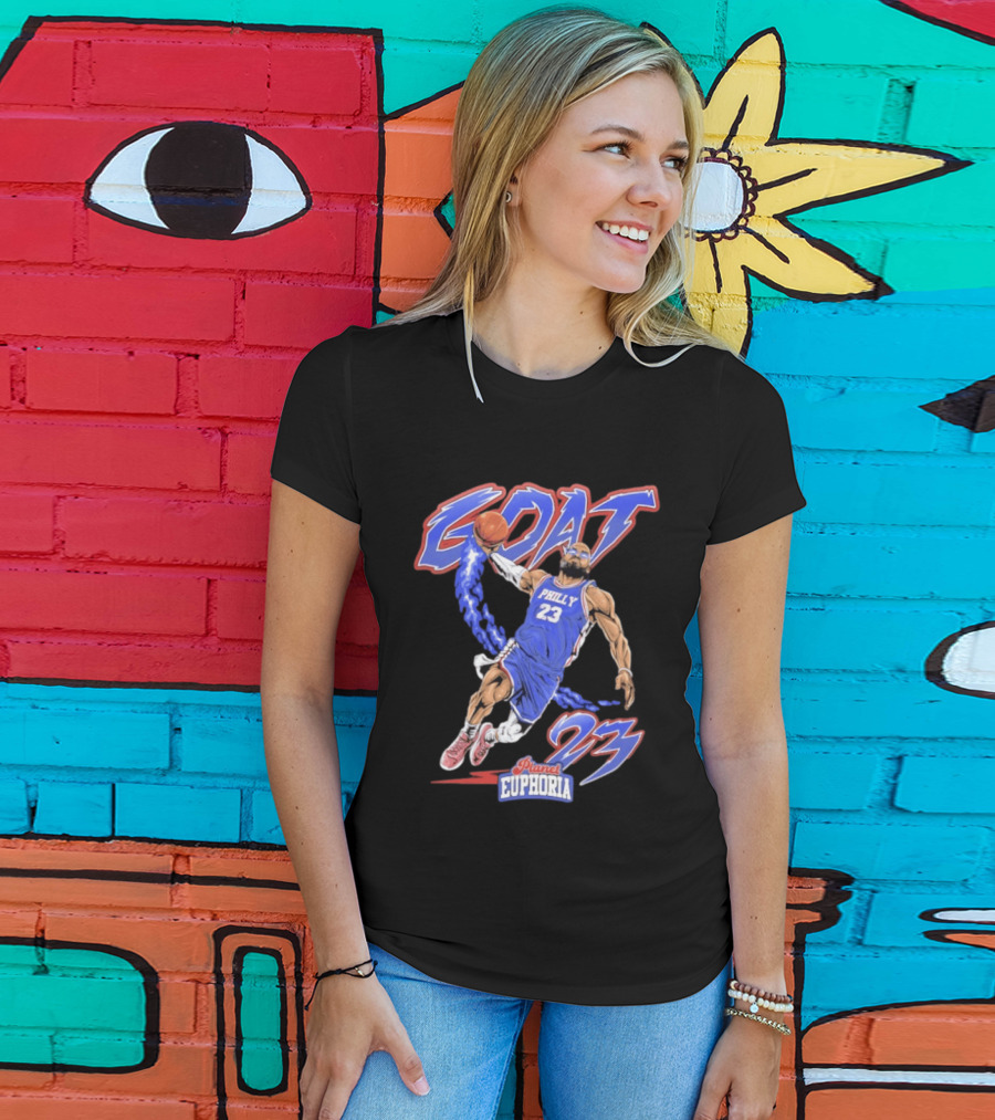 GOAT LeBron 23 Philly NBA Planet Euphoria Comic 2026 T-Shirt