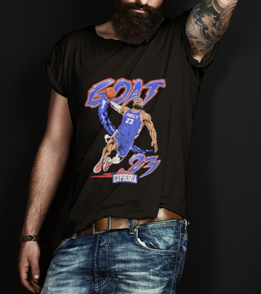 GOAT LeBron 23 Philly NBA Planet Euphoria Comic 2026 T-Shirt