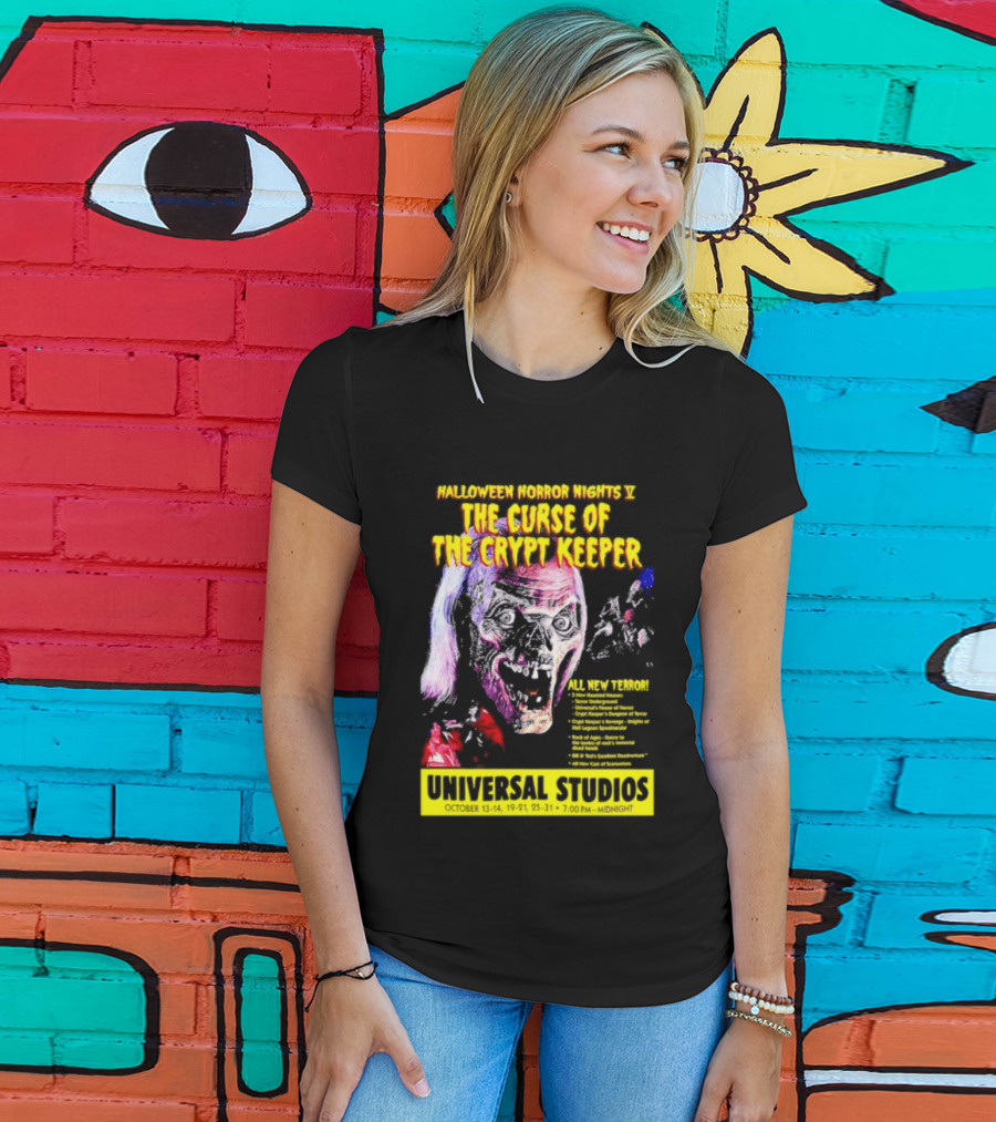 Halloween Horror Nights V The Curse Of The Crypt Keeper Universal Studios 40 Nights Of Terror Universal Studios Midnight T-Shirt