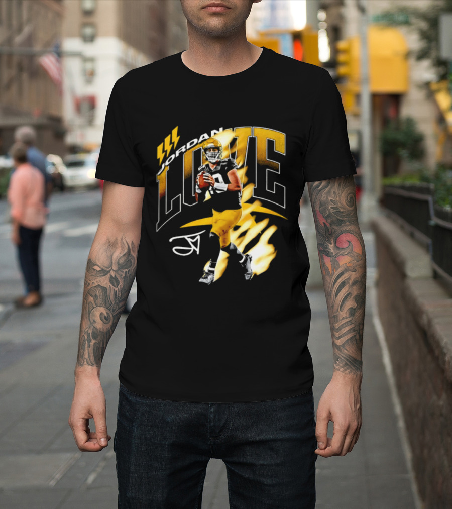 Jordan Love Green Bay Packers 10 Football Star Player Number 10 T-Shirt