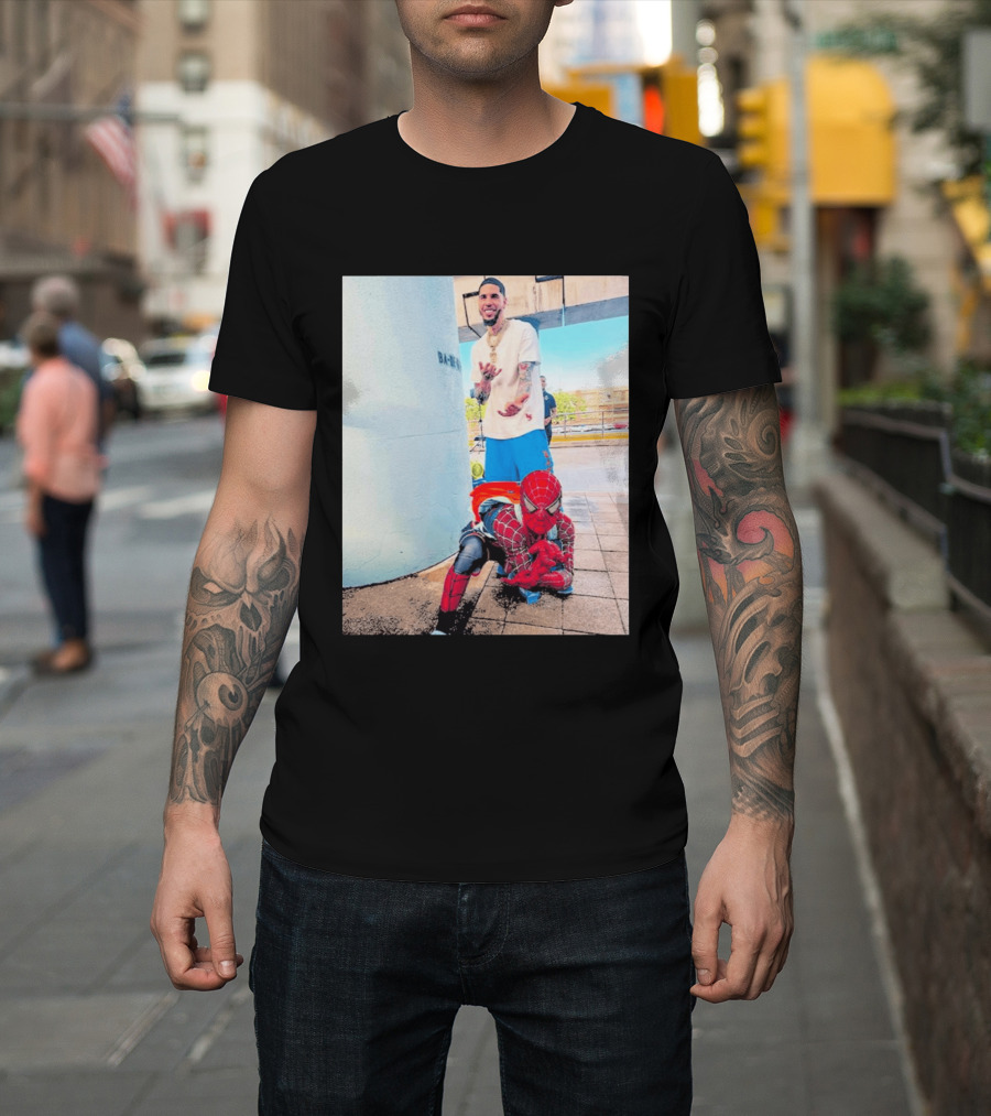 BA MO LaMelo Ball Spider Man T-Shirt