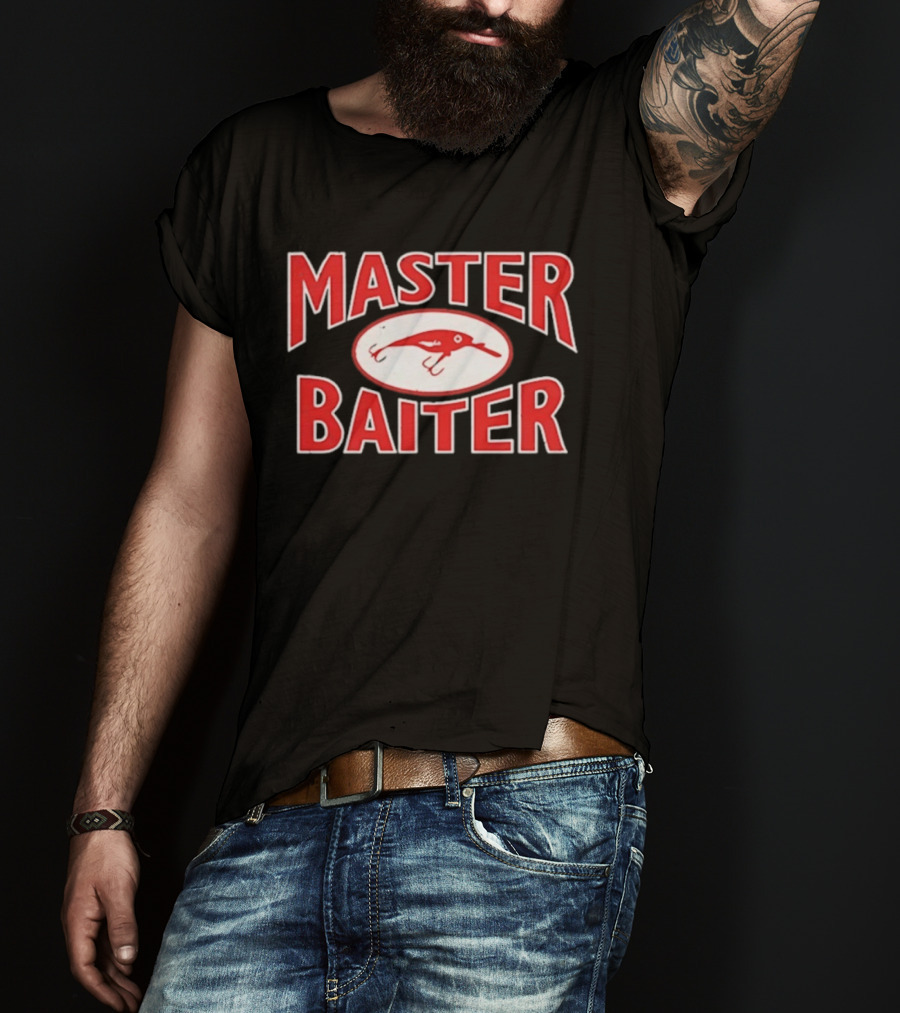 Master Baiter Fishing Lure Nostalgic Humor Décor T-Shirt