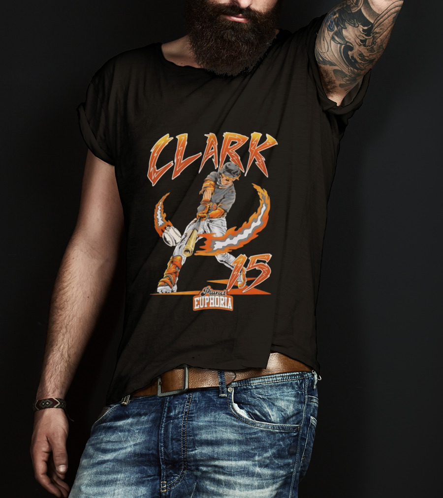 Max Clark Planet Euphoria Baseball Swing 15 Detroit Tigers 2026 MLB Season T-Shirt