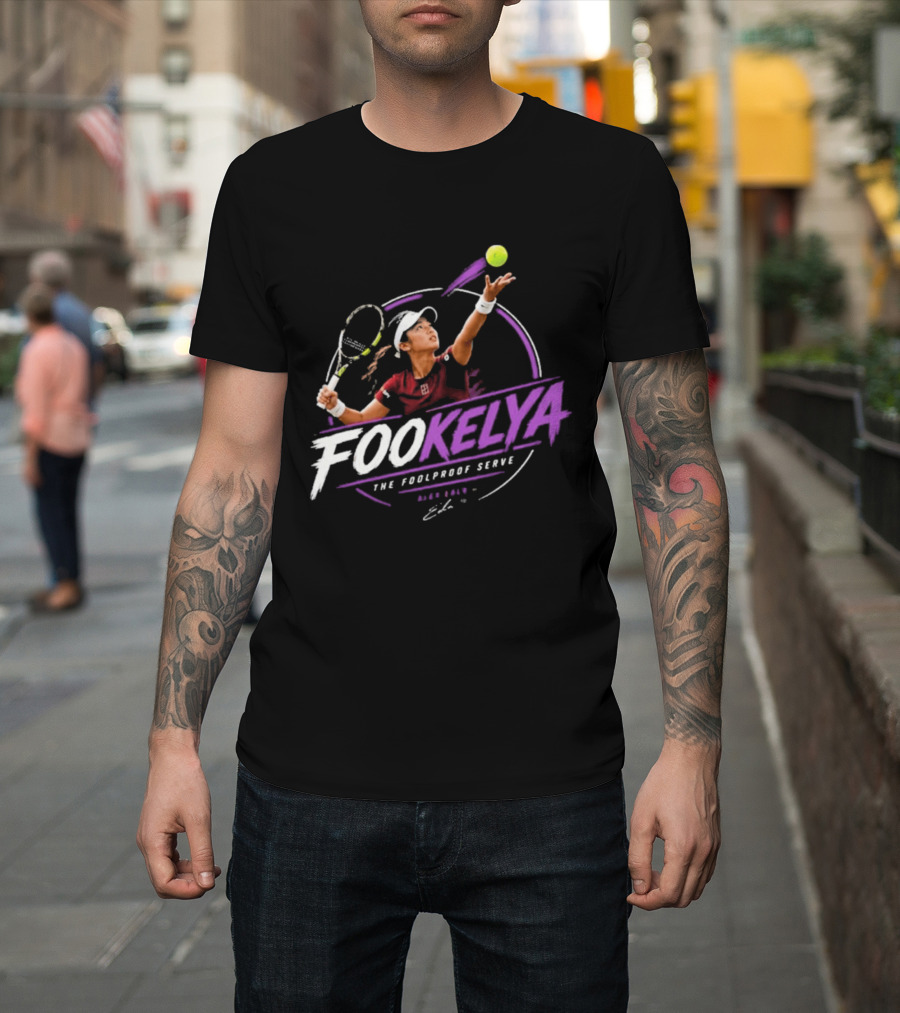 Fookelya The Poolproof Serve Tennis Player Action Serve T-Shirt