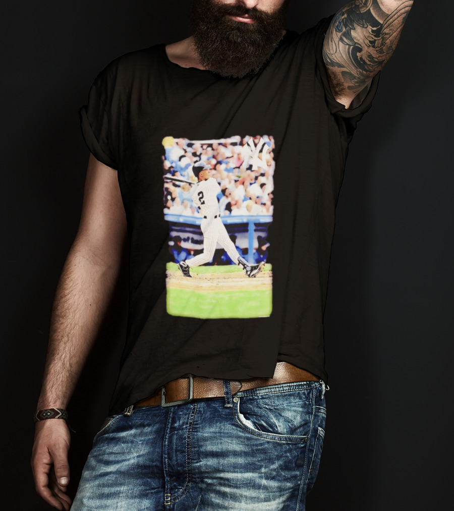 Derek Jeter New York Yankees Legendary Swing Moment T-Shirt