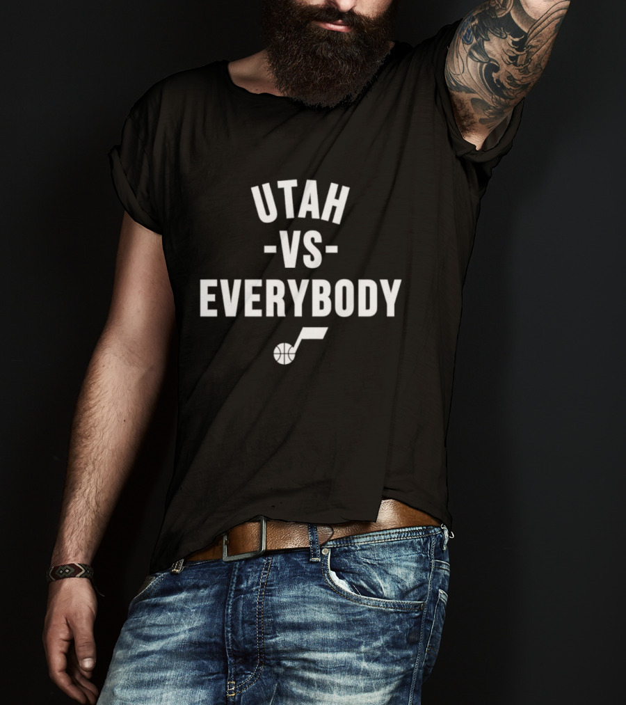 Utah Jazz Vs Everybody NBA Team Spirit T-Shirt