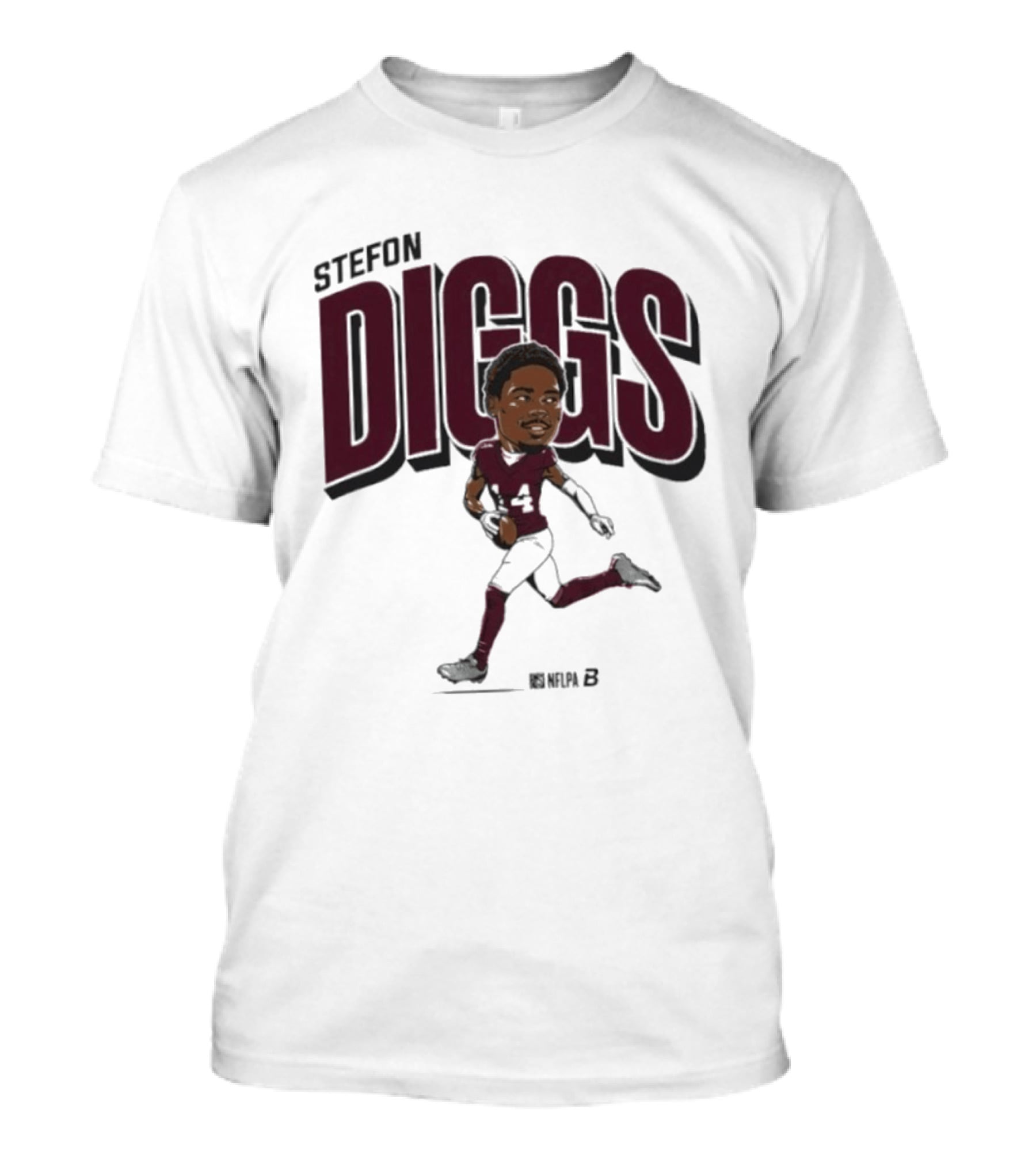 Stefon Diggs Caricature Football Art By Duna B T-Shirt