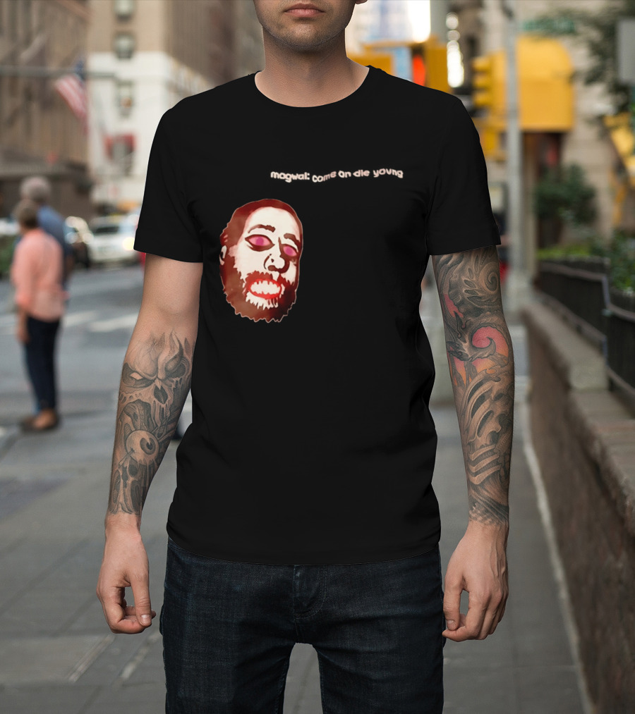 Mogwai Come On Die Young Album Cover Art Face T-Shirt