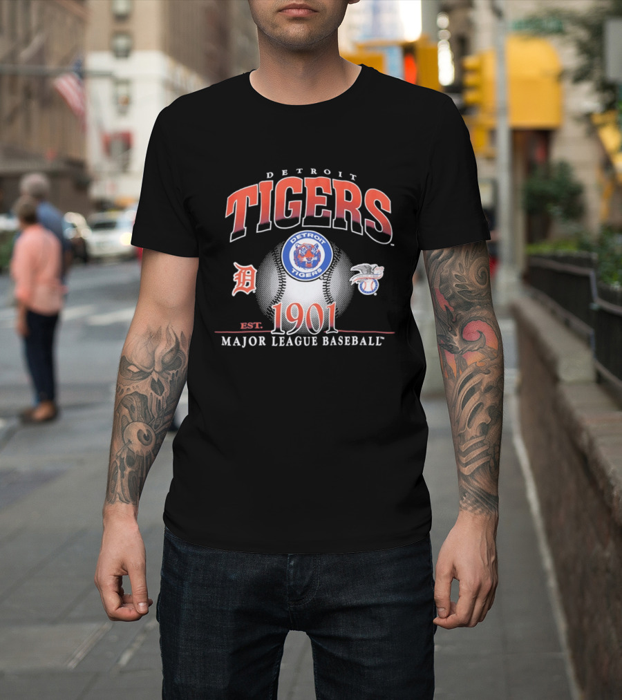 Detroit Tigers Est 1901 MLB Baseball T-Shirt