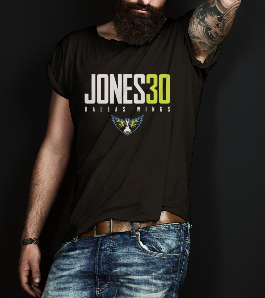 Jones 30 Dallas Wings 2026 WNBA T-Shirt