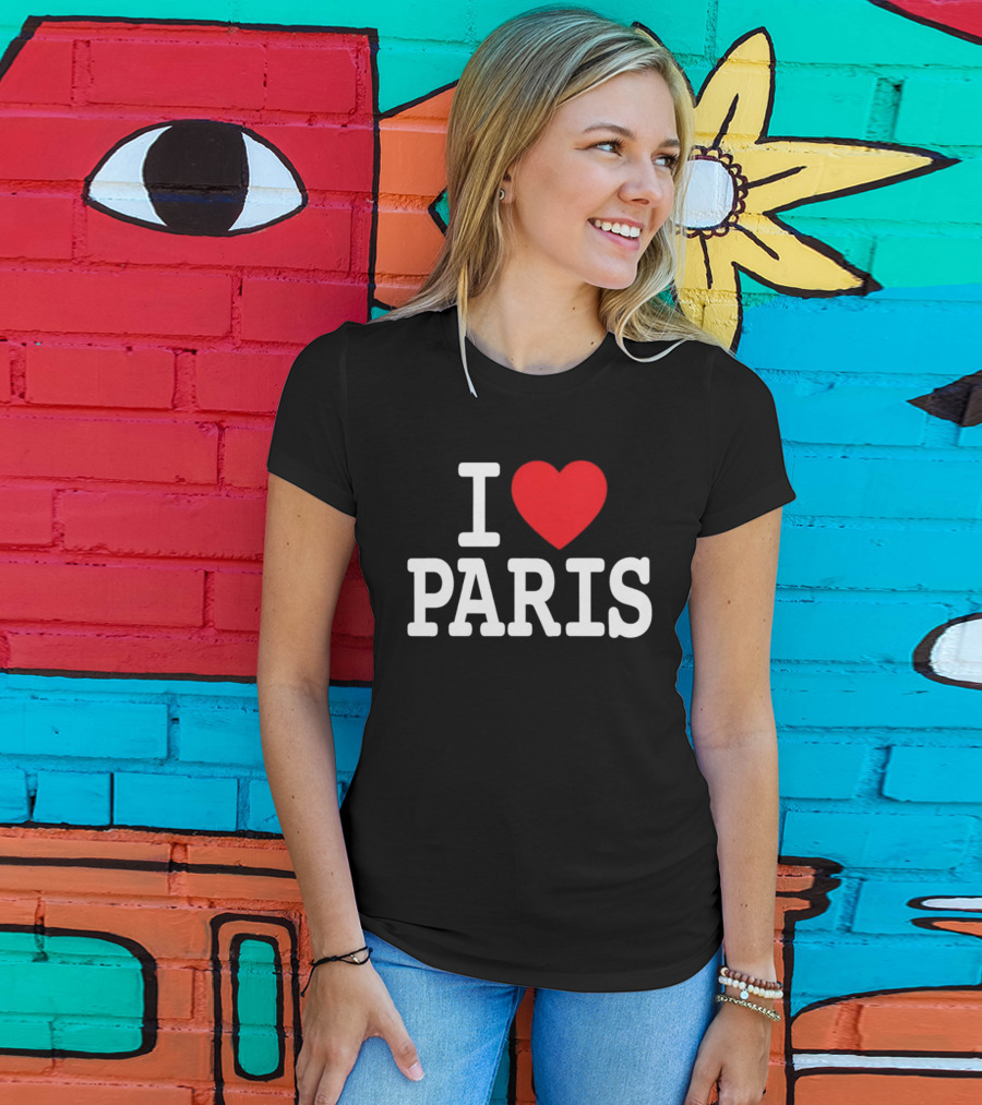 I Love Paris Sports T-Shirt
