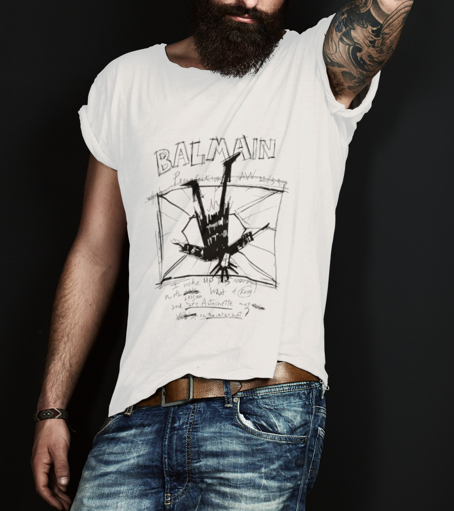 Balmain I Woke Up This Morning Artiste T-Shirt
