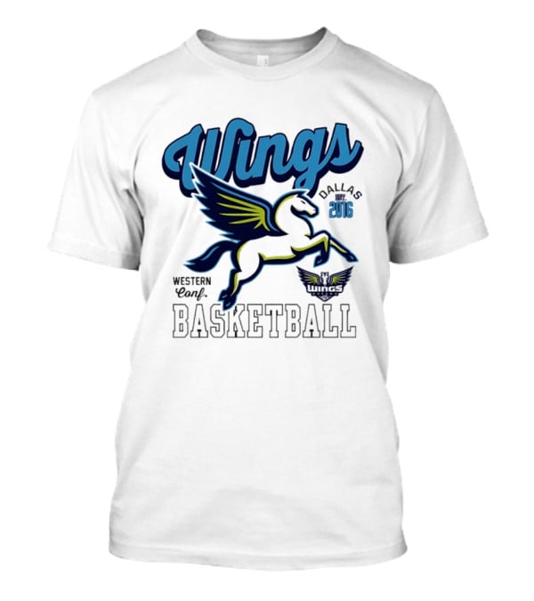 Wings Dallas 2016 Western Conf Basketball Mitchell And Ness T-Shirt