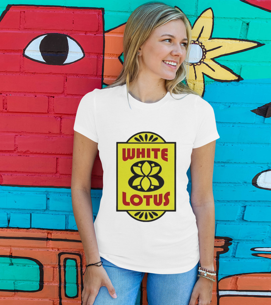 White Lotus Retro Motel Sign T-Shirt