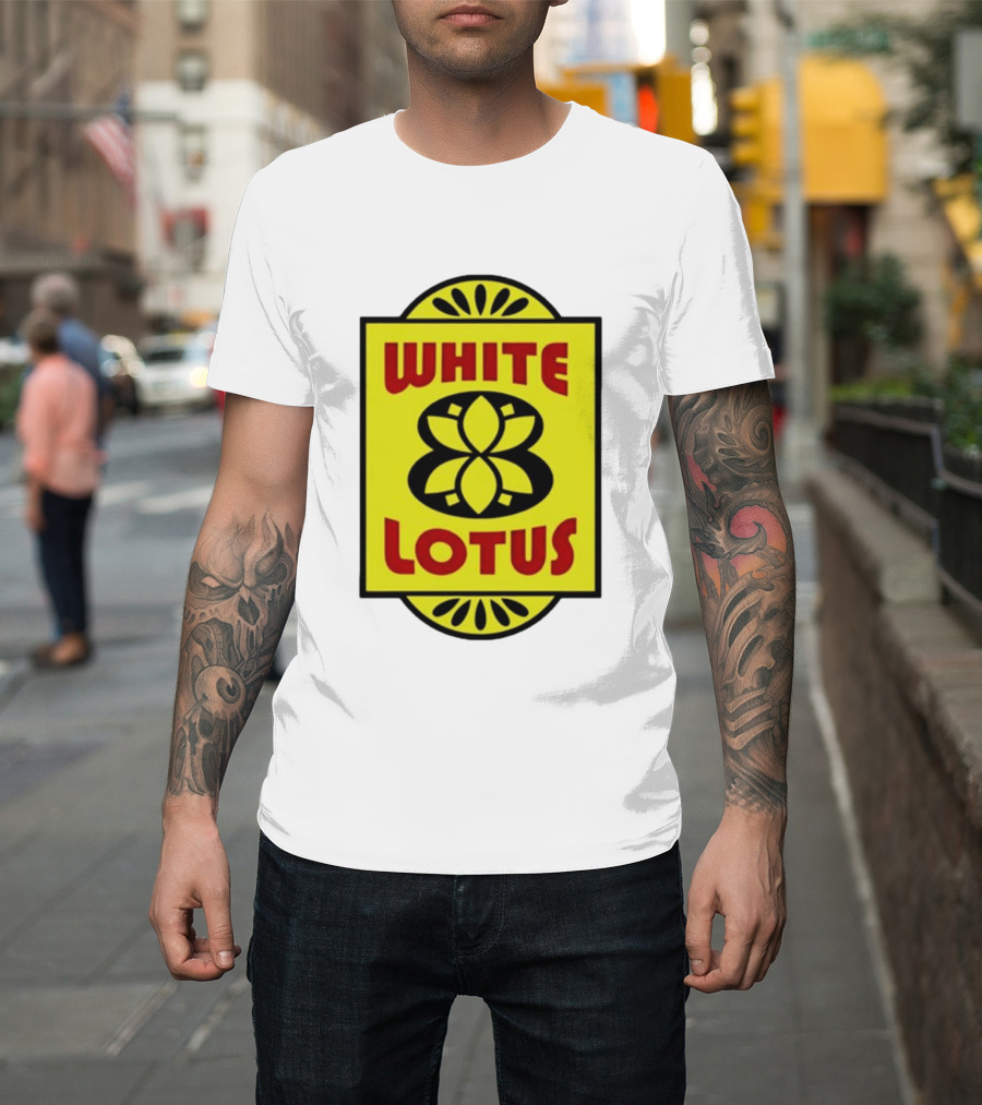 White Lotus Retro Motel Sign T-Shirt
