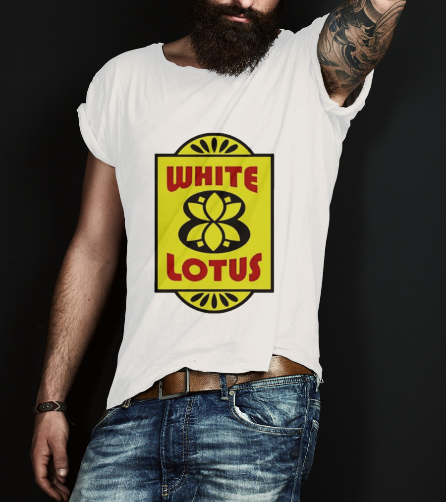 White Lotus Retro Motel Sign T-Shirt